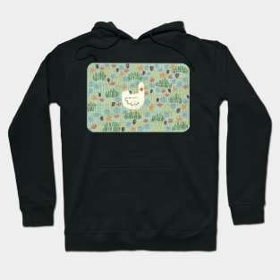 Duck in Field of Flowers Hoodie